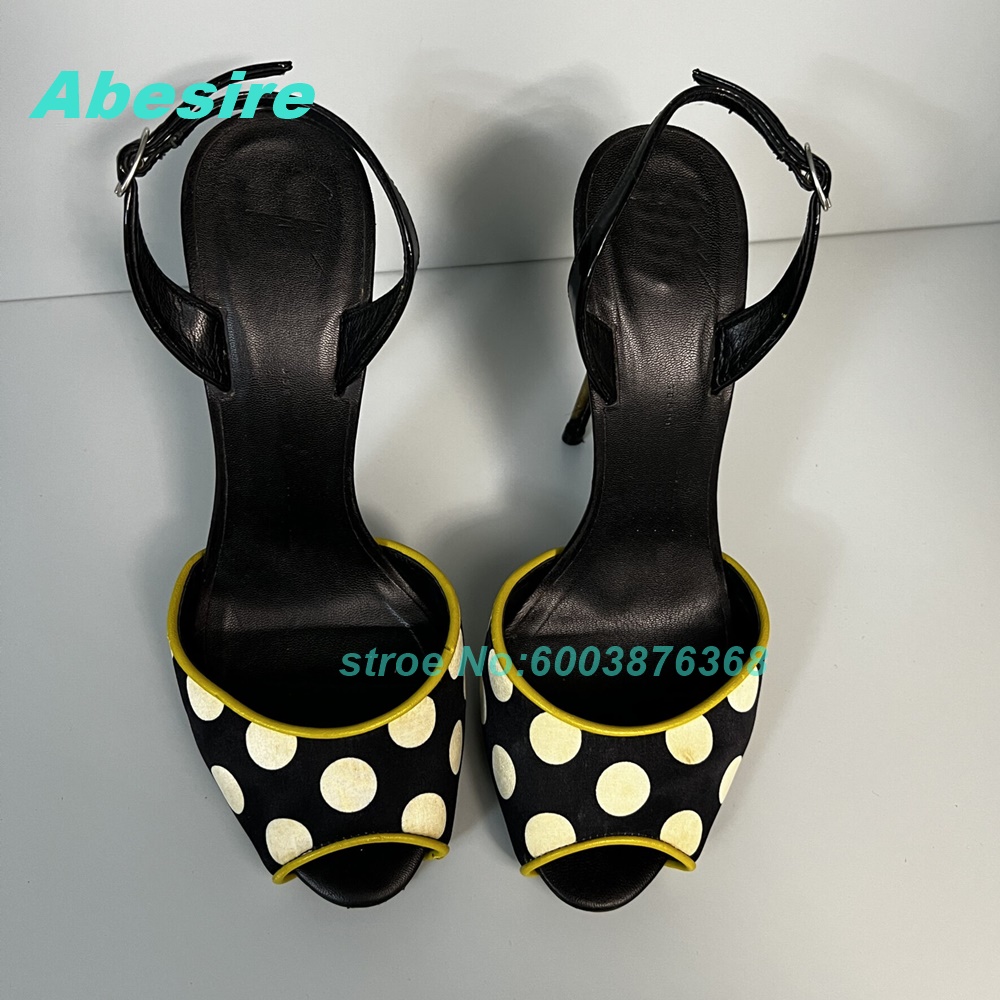 Polka Dot Patchwork Two-Tone S - Women'S Shoes Y2K 评论和价格