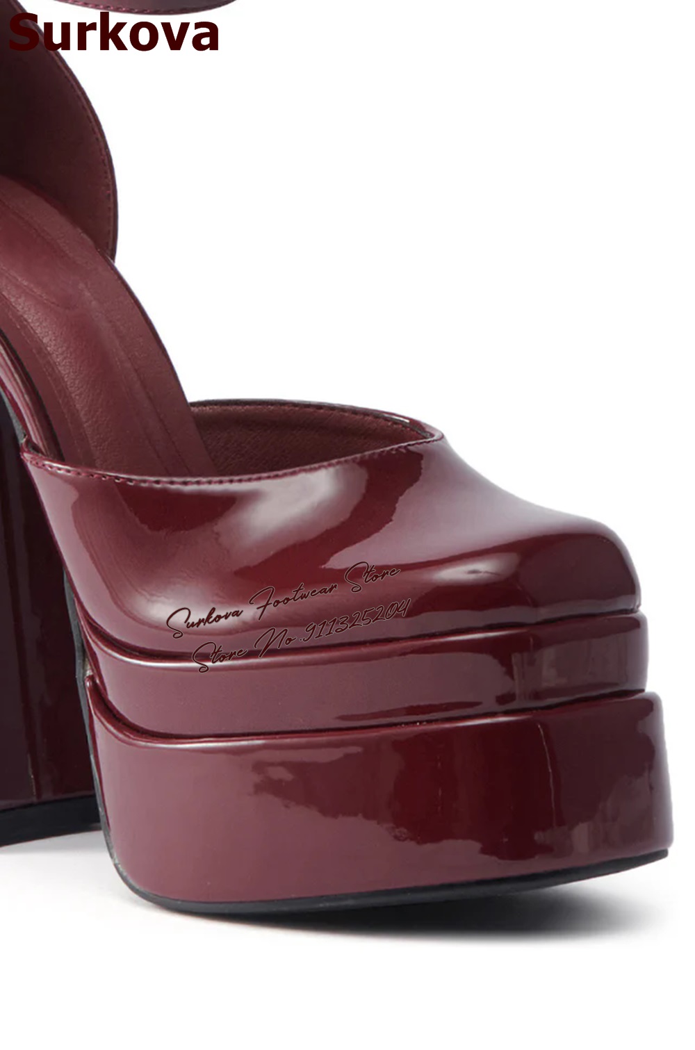 Surkova Burgundy Patent Leathe - Women'S Shoes Burgundy 评论和价格