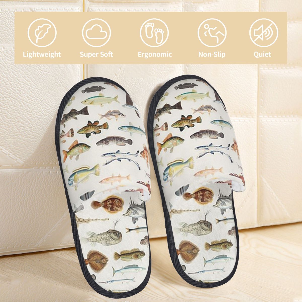 Custom Fish Chart Slippers Mem - Shoes Women Chart 评论和价格