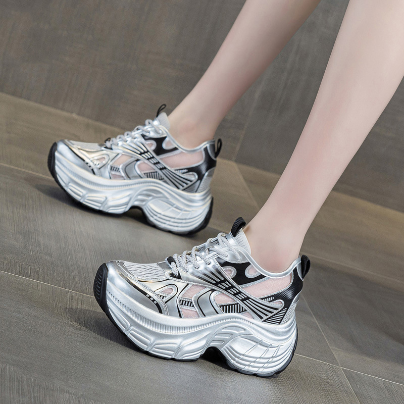 8cm Hidden Height Increasing P - Women'S Shoes Casual Sneakers 评论和价格