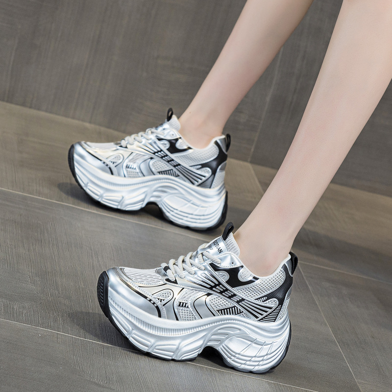 8cm Hidden Height Increasing P - Women'S Shoes Casual Sneakers 评论和价格