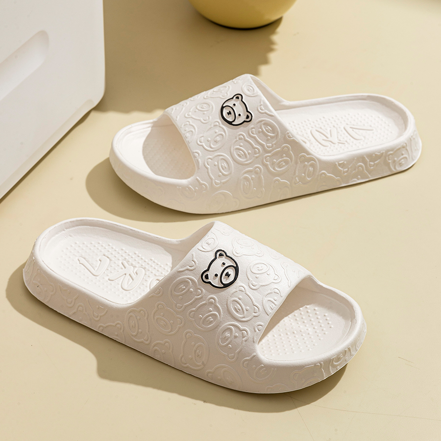 Printting Cute Bear Women Slip - Women'S Shoes For Flat Feet 评论和价格