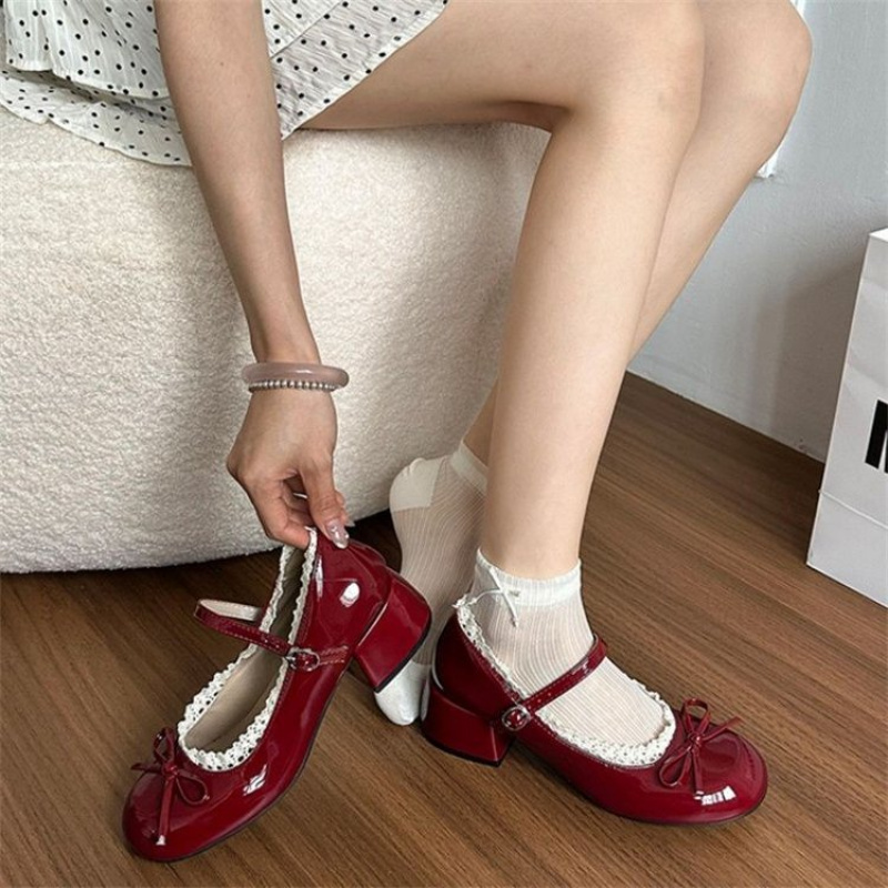 2026 Spring/Fall Women's High- - Women'S Shoes Burgundy 评论和价格