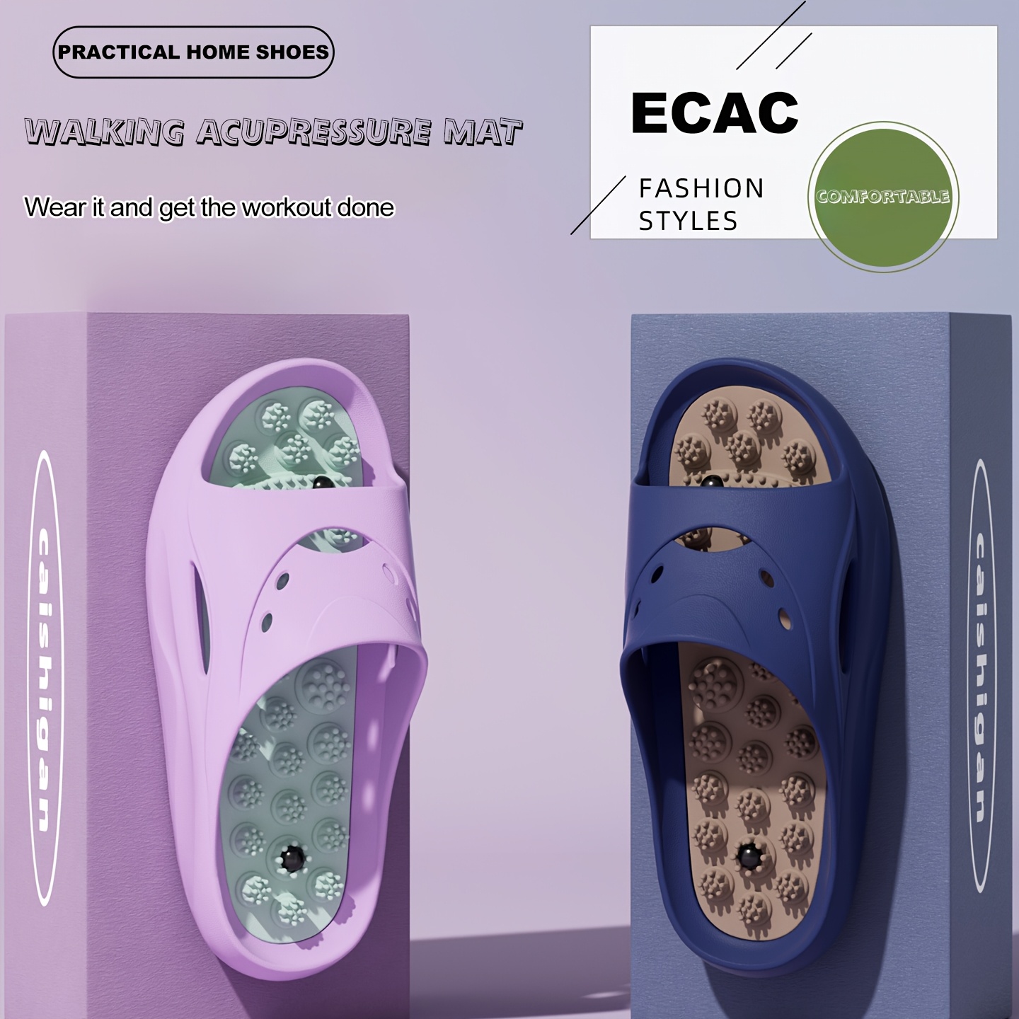 Women Men EVA Massage Slippers - Women'S Shoes For Flat Feet 评论和价格
