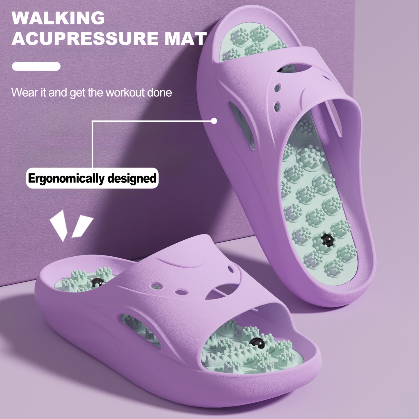 Women Men EVA Massage Slippers - Women'S Shoes For Flat Feet 评论和价格