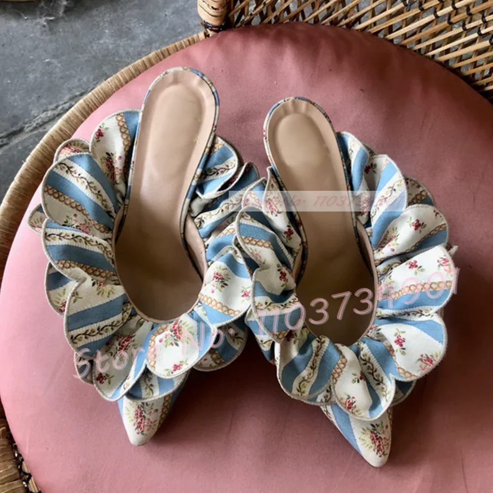 White Flower Satin Pointed Toe - Women Shoes Zara 评论和价格