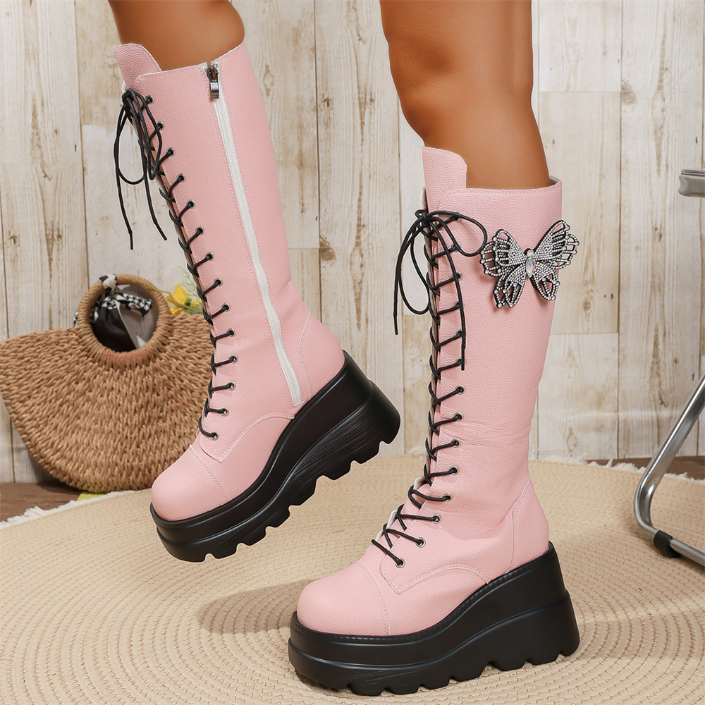 EUR Size 43 y2k Pink Butterfly - Women'S Shoes Y2K 评论和价格