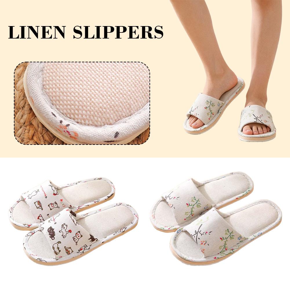 Women Flax Slippers Home Slipp - Women'S Shoes For Flat Feet 评论和价格