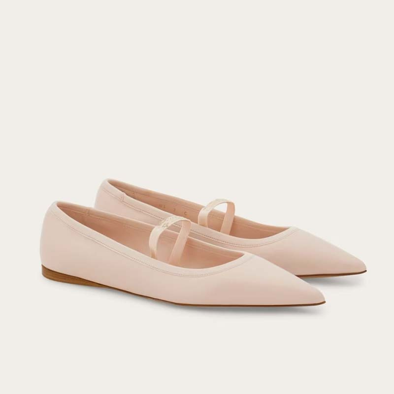 Women Ballet Flat Shoes Child  - Ribbon Tie Heel 评论和价格