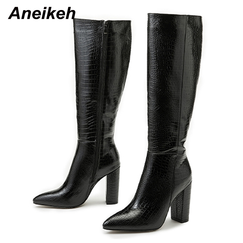 Aneikeh Pointed Thick Heels Kn - Women Shoes Zara 评论和价格