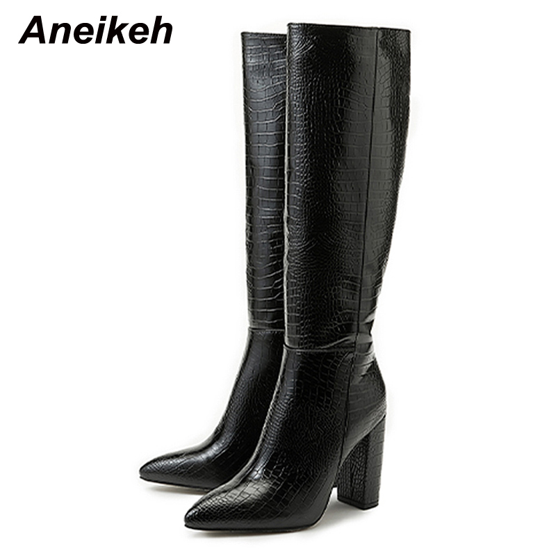 Aneikeh Pointed Thick Heels Kn - Women Shoes Zara 评论和价格