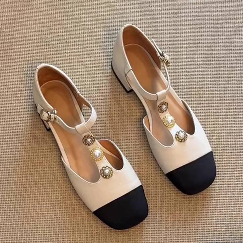 Women Square Toe Heeled Sandal - Mary Jane Shoes 评论和价格