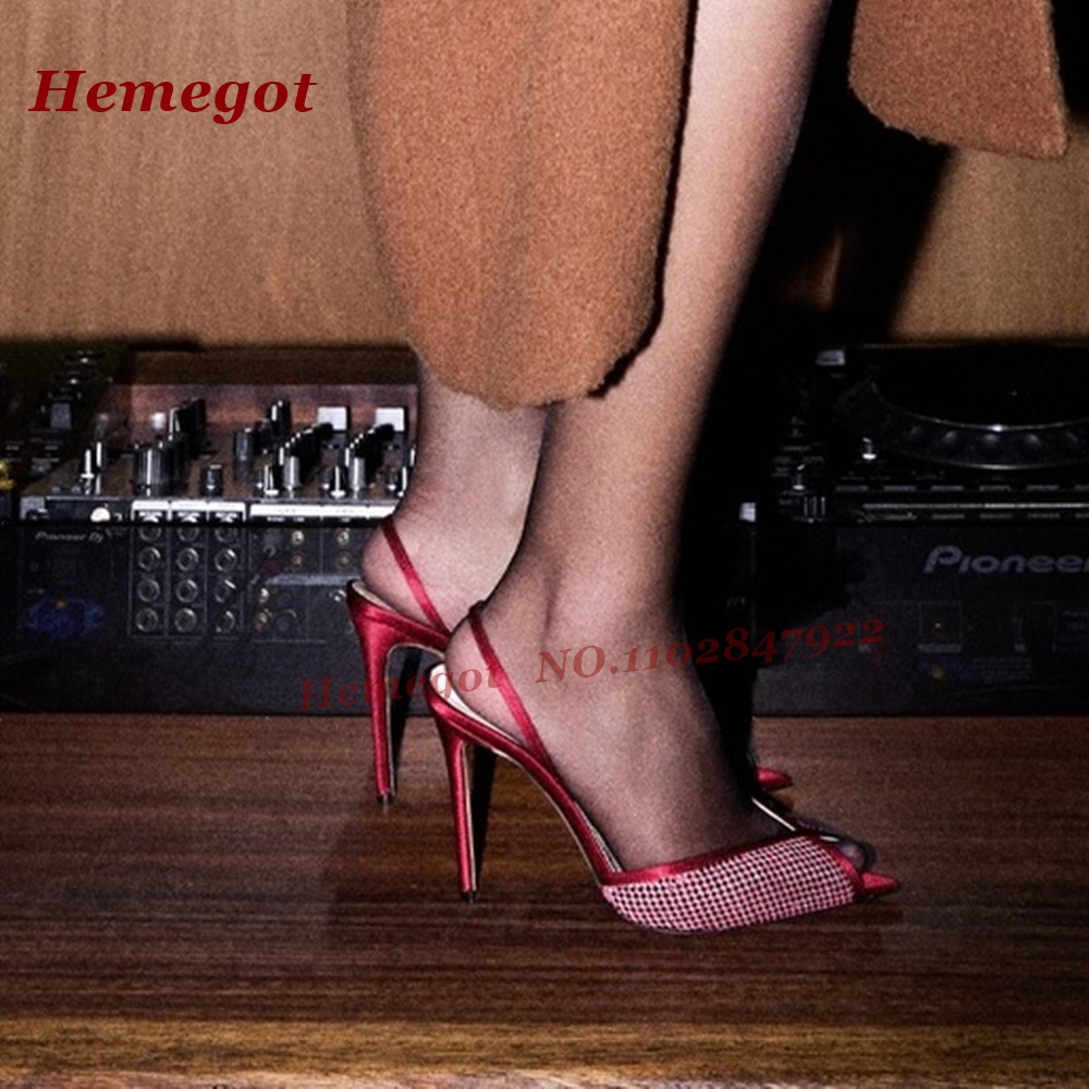 Women's Burgundy Satin Mesh Sl - Women'S Shoes Burgundy 评论和价格