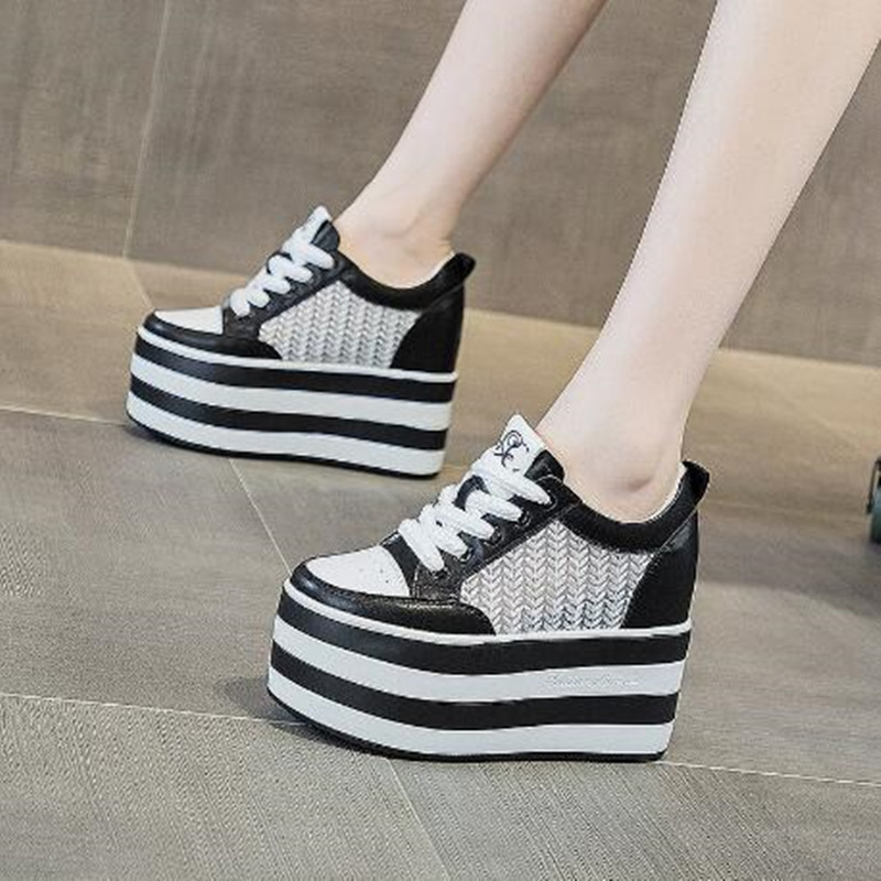 12cm New Synthetic Genuine Lea - Shoes For Women Flats 评论和价格