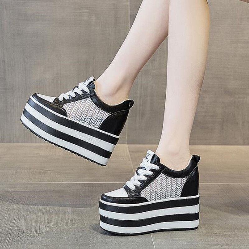 12cm New Synthetic Genuine Lea - Shoes For Women Flats 评论和价格