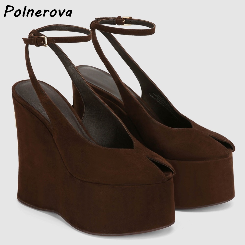 Patent Leather Wedge Platform  - Women'S Shoes Y2K 评论和价格